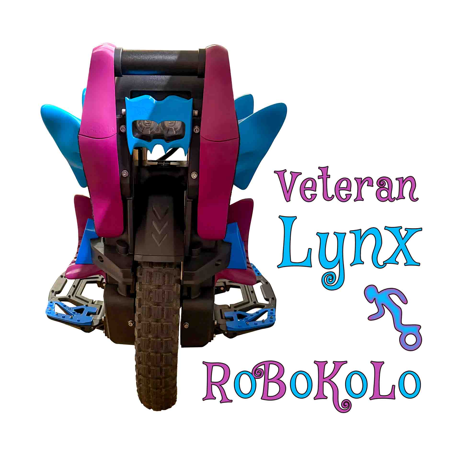 Modré a fialové doplňky RoBoKoLo na Veteran Lynx